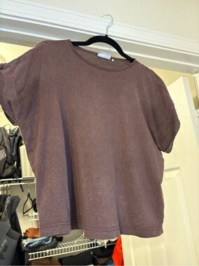 Frank & Oak brown tee